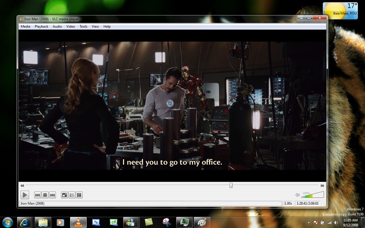 VLC media player playing multimedia content